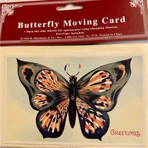Vintage 1995 Shackman Butterfly Moving Card & Envelope NOS Sealed